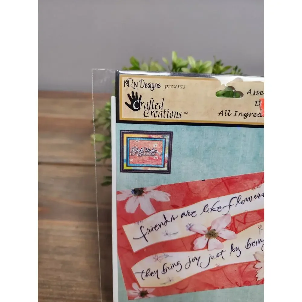 CRAFTED CREATIONS DESIGNER GREETING CARD MAKING KIT PAPERCRAFTS Friends BringJoy